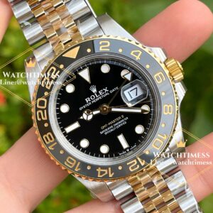 Rolex GMT Master II “Black-Grey”Yellowgold Twotone Jubilee Ref.126713grnr VSF V.3 Factory
