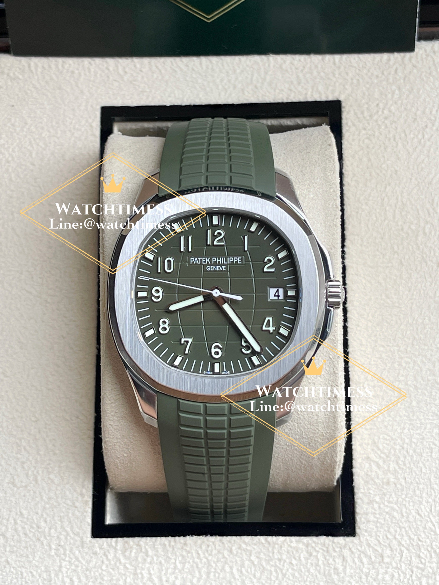 Patek Philippe Aquanaut 5168g-010 Green Dial DDF Factory . - Image 5