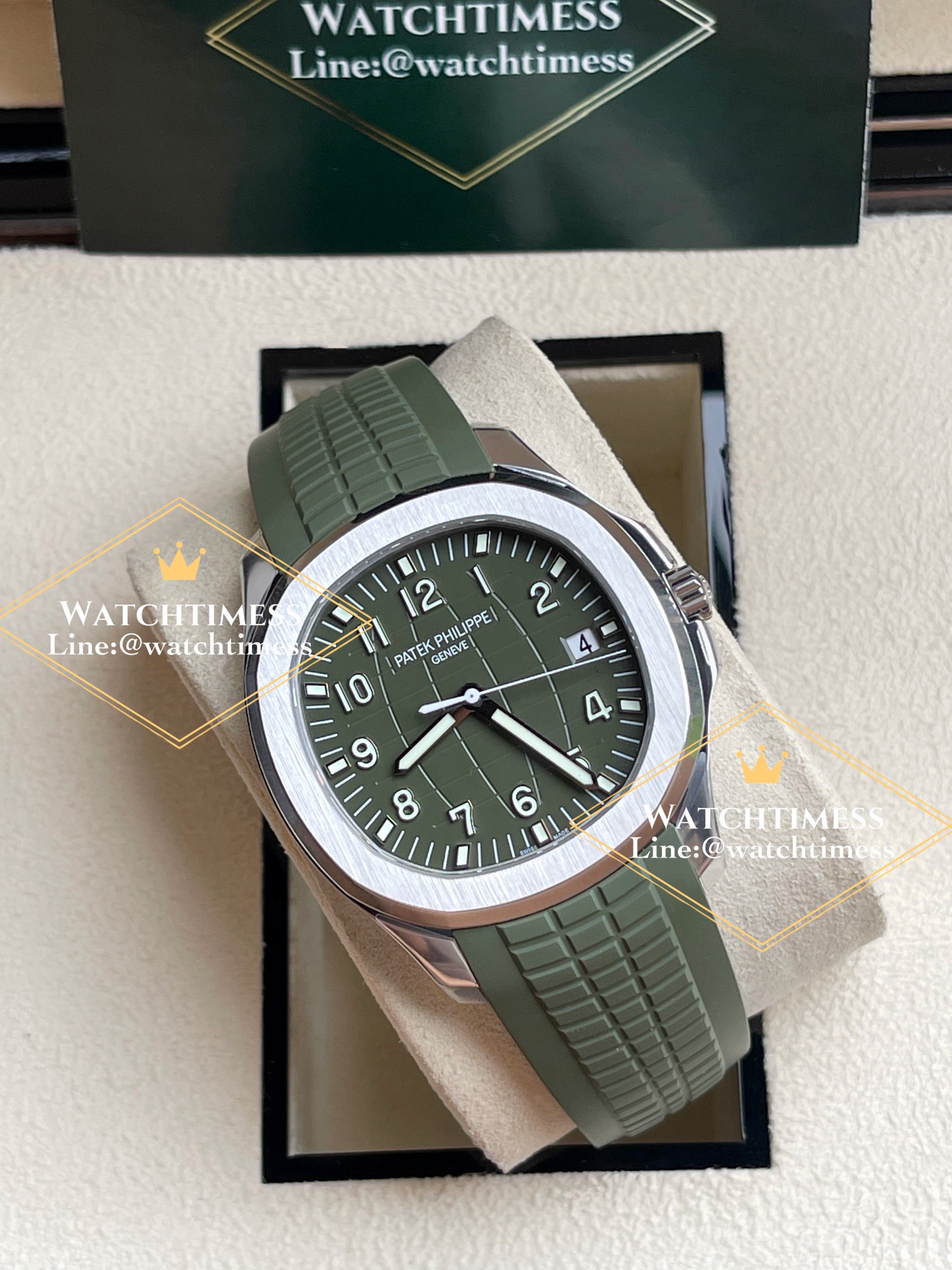 Patek Philippe Aquanaut 5168g-010 Green Dial DDF Factory . - Image 6