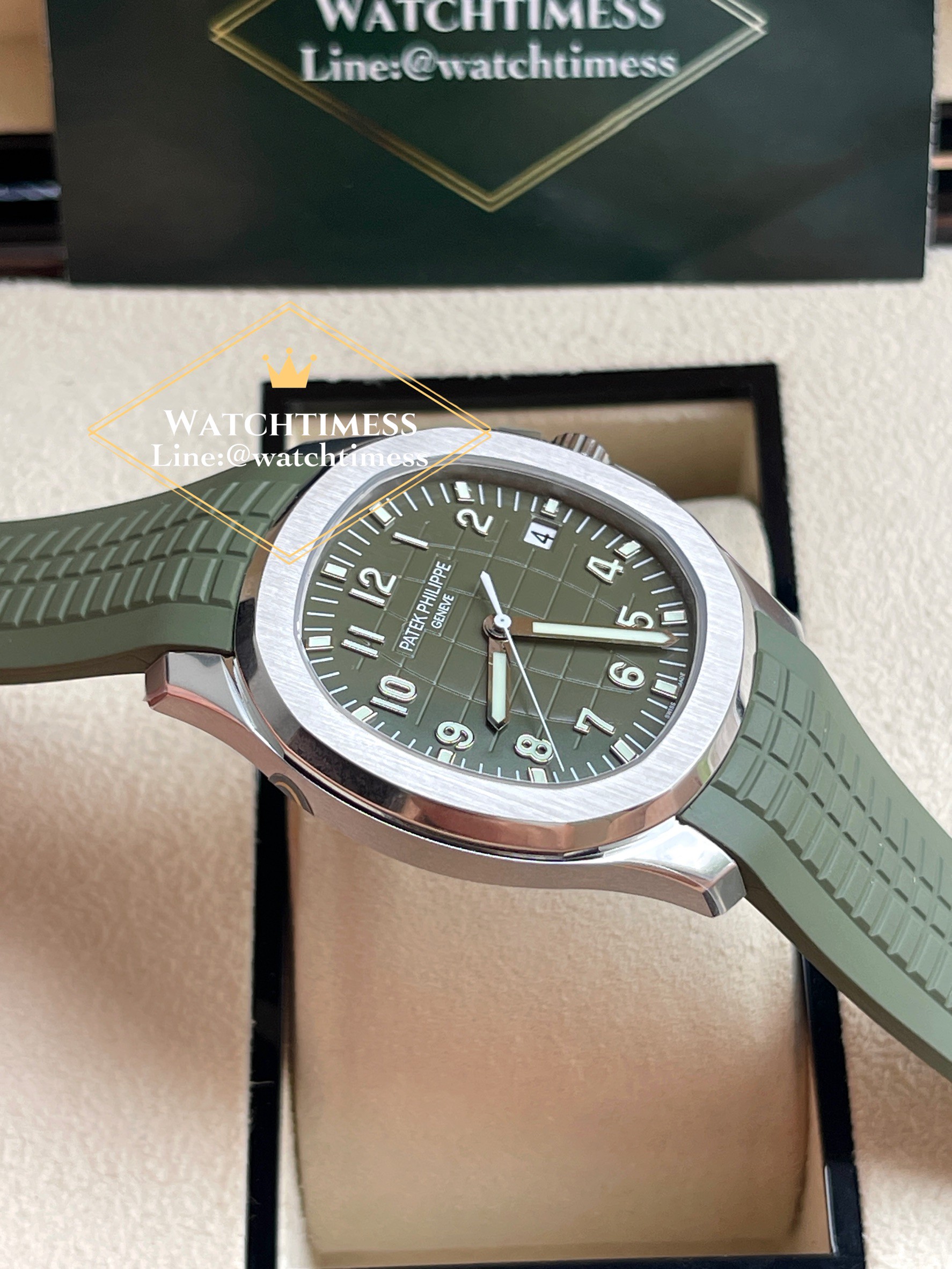 Patek Philippe Aquanaut 5168g-010 Green Dial DDF Factory . - Image 7