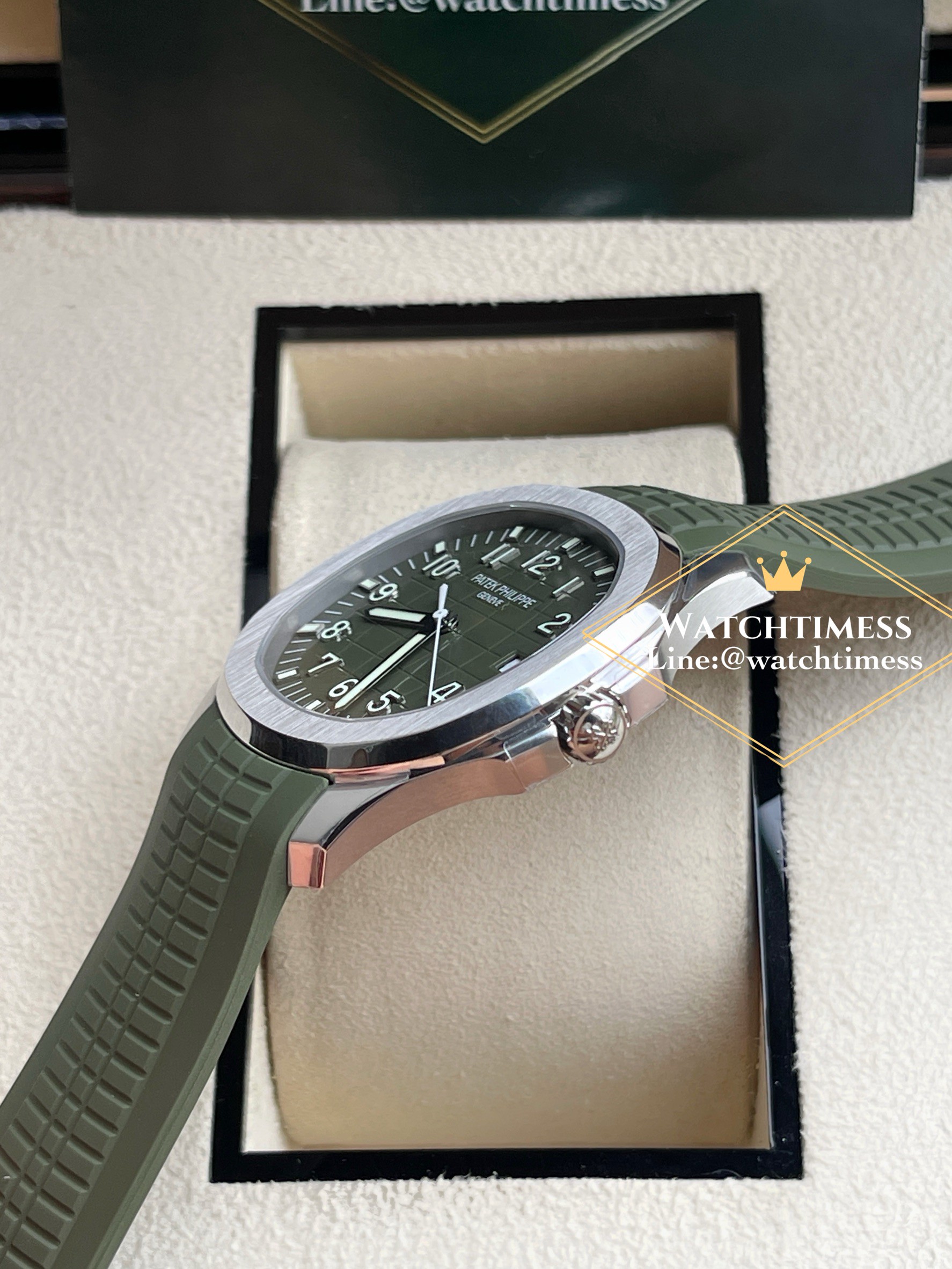 Patek Philippe Aquanaut 5168g-010 Green Dial DDF Factory . - Image 8