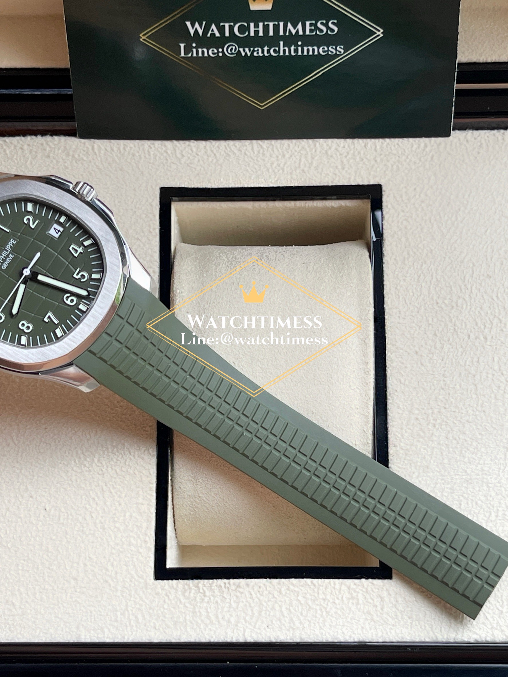 Patek Philippe Aquanaut 5168g-010 Green Dial DDF Factory . - Image 9