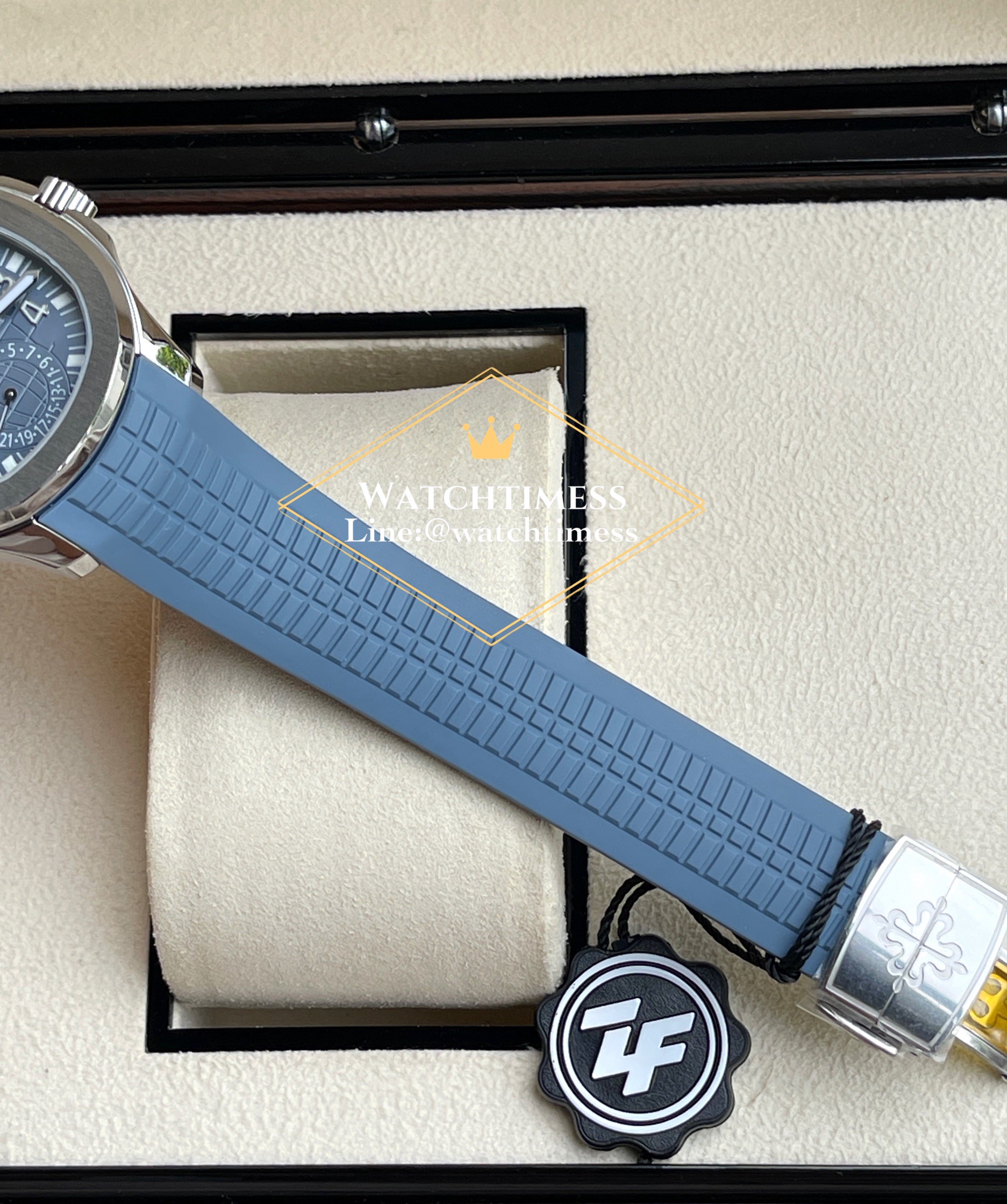Patek Philippe Aquanaut 5164G-001 Travel Time Blue-Gray ZF Factory - Image 10