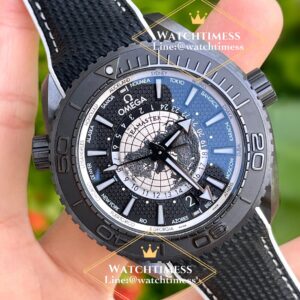 Omega Seamaster Planet Ocean Worldtimer Deep Black 2025 Vsf Factory