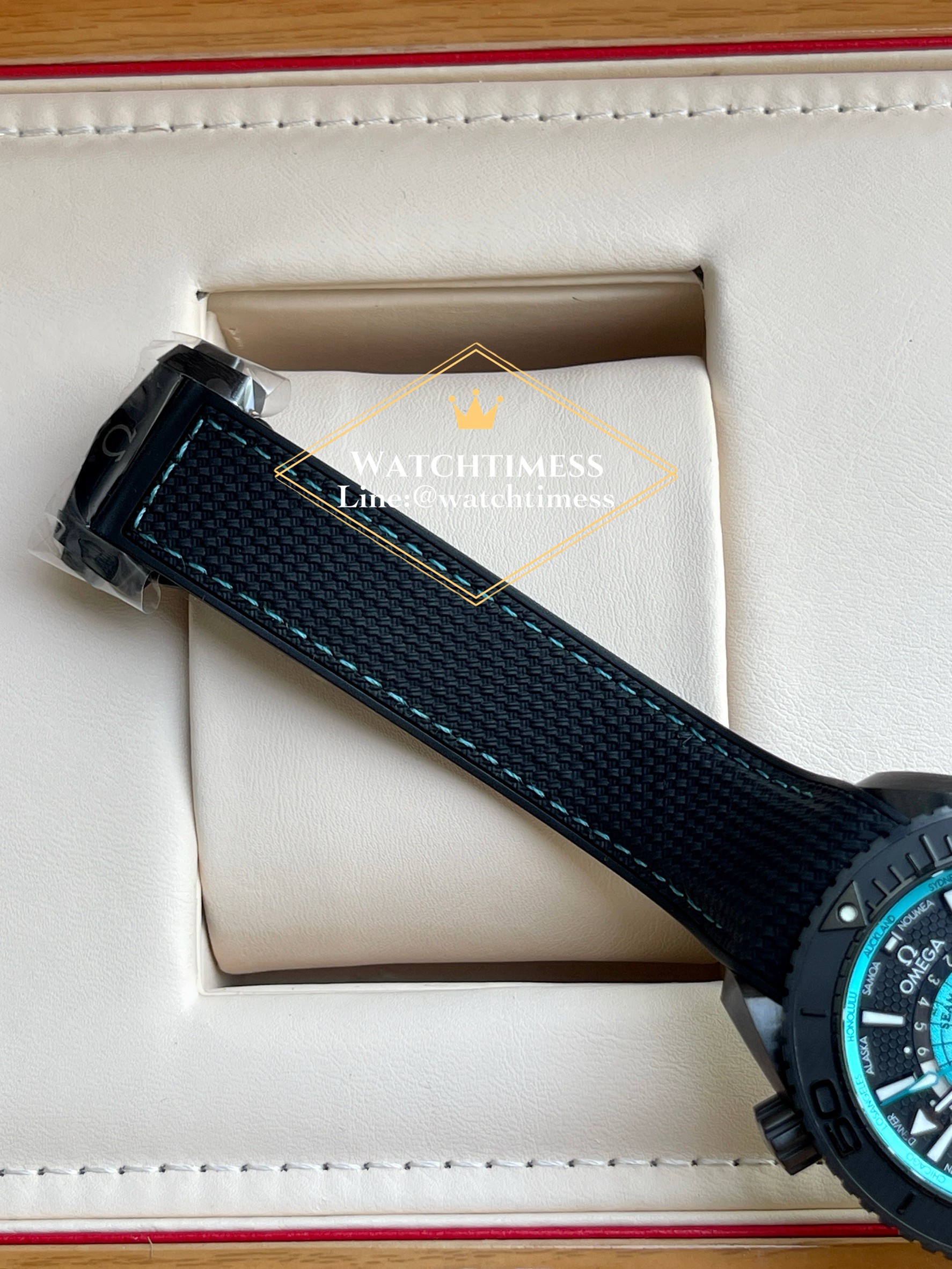 Omega Seamaster Planet Ocean Worldtimer Deep Black 2025 Vsf Factory - Image 9