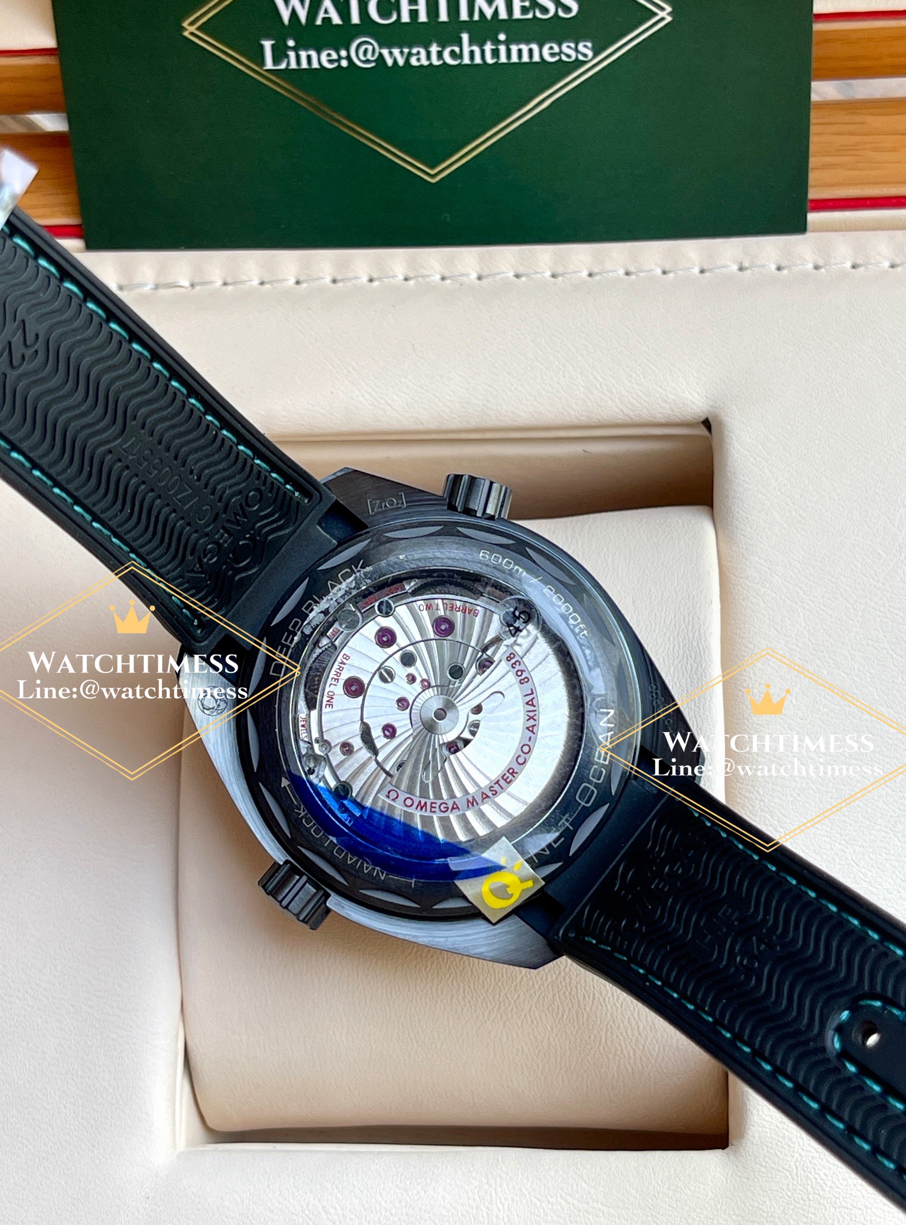 Omega Seamaster Planet Ocean Worldtimer Deep Black 2025 Vsf Factory - Image 10